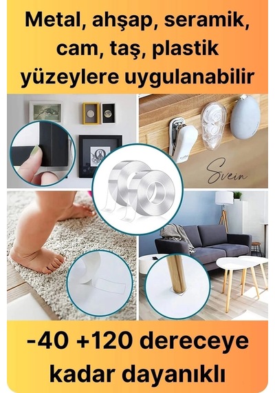 Premium Ekstra Güçlü Sızdırmaz Su Geçirmez Mutfak Lavabo Kenar Tamir Bandı Sakız Bant Çift Taraflı
