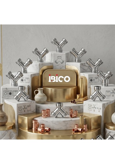 İbico K13-085 Çamaşır Musluğu Çatalı - Vakumlu Ambalaj- 16'li Paket Diğer