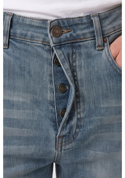 Rizzup Erkek Slim Fit Dar Kesim Likralı Taşlanmış Pamuklu Lacivert Kot Pantolon Düğme Kapamalı Jean 2605153 Rizzup Erkek Slim Fit Dar Kesim Likralı Taşlanmış Pamuklu Lacivert Kot Pantolon Düğme Kapamalı Jean 2605153