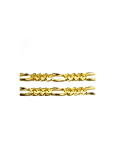 Omar Silver Unisex Figaro 4,4 Mm Gümüş Kolye Zincir