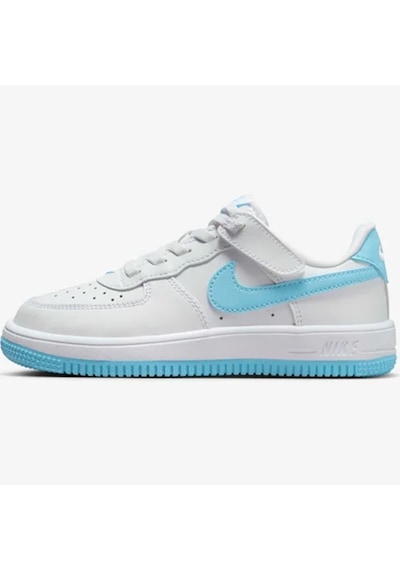 Nike Air Force 1 Af1 Ps Unisex Sneaker White Blue Unisex Günlük Spor Ayakkabı Beyaz Mavi Beyaz - Mavi