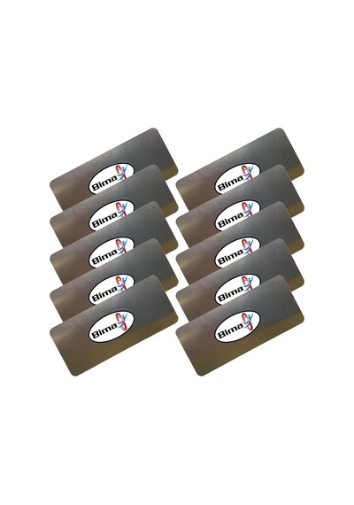 Rötuş Rütüş Rutuş Çeliği 4cmx9cm 10 Adet  Ekstra Çapağı Alınmıştır