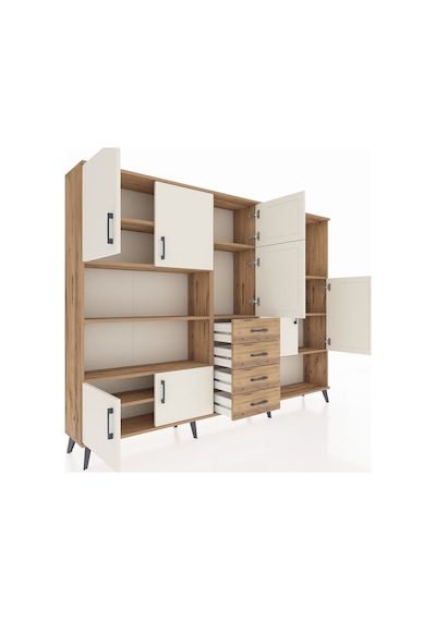 Arges Dolap 10 Raflı 4 Çekmeceli 8 Kapaklı 220x30x163 Çam-aytaşı/ Çam-aytaşı/çam Arges Dolap 10 Raflı 4 Çekmeceli 8 Kapaklı 220x30x163 Çam-aytaşı/ Çam-aytaşı/çam