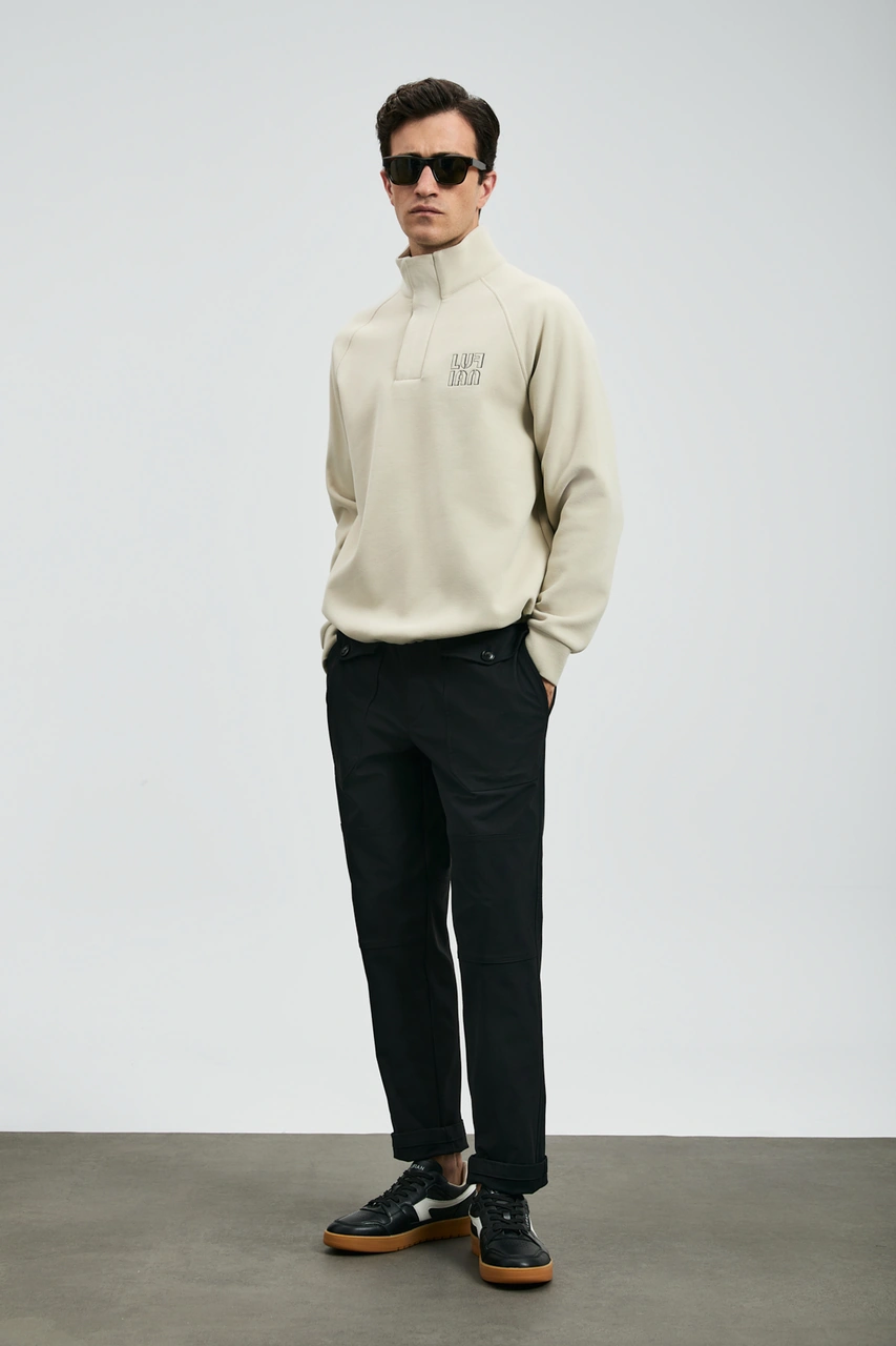 Lufian Hazel Erkek Sweatshirt Ekru Ekru 112030190100520 Ekru