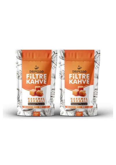 Dripesso Kahve Karamel Aromalı Filtre Kahve 500g