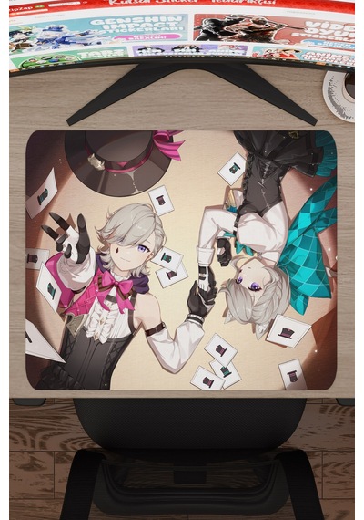 Lyney Genshin Impact Anime Gacha V5 - 48x40 Xl Gaming Mouse Pad Fare Altlığı