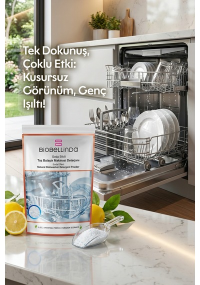 Doğal Toz Bulaşık Makinesi Deterjanı 650 Ml