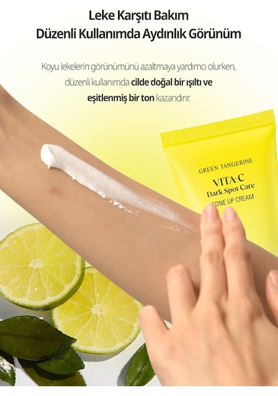 Ton Eşitleyici Leke Karşıtı Güneş Kremi Goodal Green Tangerine Vita C Dark Spot Tone Up Cream Spf50+