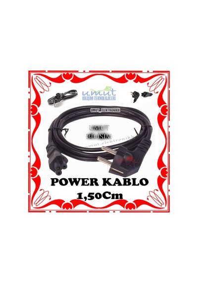 Notebook Yonca Power Güç Kablosu Laptop Adaptör Power Güç Kablosu