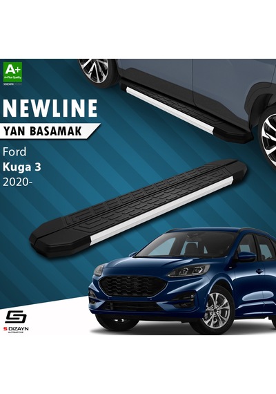 S-dizayn Ford Kuga 3 Newline Aluminyum Yan Basamak 183 Cm 2020 Üz