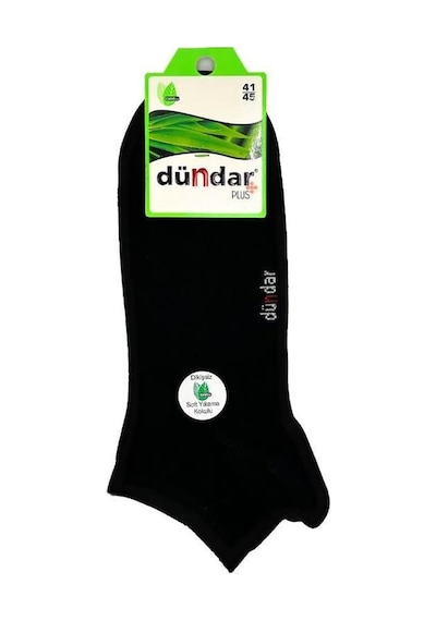 Dündar Çorap Plus Erkek Bambu Patik Siyah 12'li 4605 Siyah