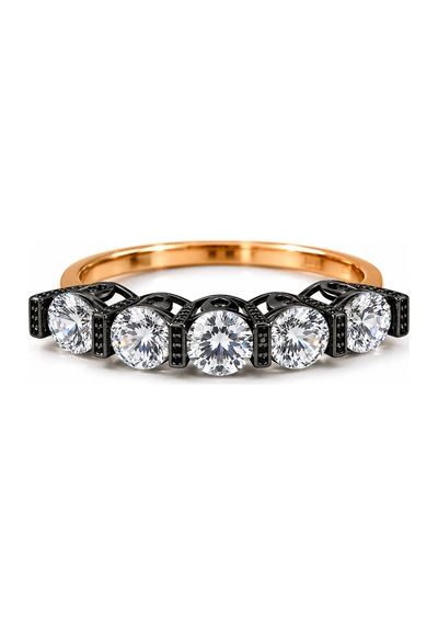 Yazıcılar 14 Ayar Altın Black Diamond Aura Modern Kadın Yüzüğü 3,23 Gr 350