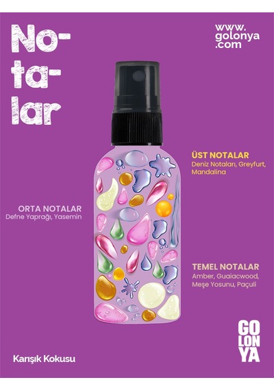 Golonya Aqua + Fresh Blossom + Remix + Spice Sprey Kolonya 4 x 100 ML