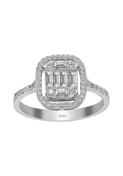 Sirius F Renk 0,55 Karat Baget Pırlanta Yüzük 0841R0042