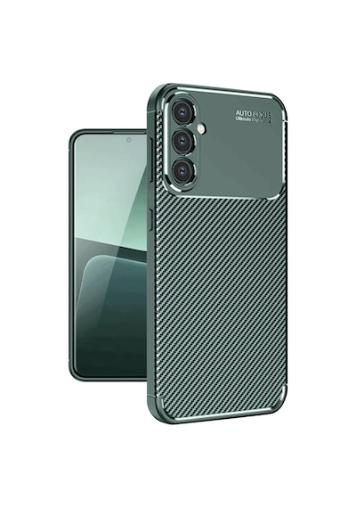 Samsung Galaxy A56 Kılıf Auto Focus Karbon Kapak - Koyu Yeşil 0.2M-Çok Renkli