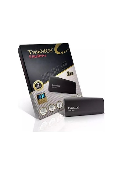 Twınmos Pssdggbmed32 Elitedrive Mini 1tb Usb 3.2 Gen 2 Type-c Led Işıklı Koyu Gri Taşınabilir Ssd Harddisk-223602