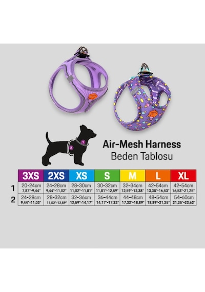 Pawstar Air-mesh Rosea Camouflage Köpek Göğüs Tasması 3xsmall Kamuflaj
