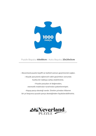 1000 Parça - Eıffel Tower Eyfel Kulesi Standart