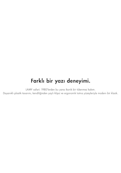 Lamy Safari Tukenmez Kalem Metal Klips Scarlet Diğer