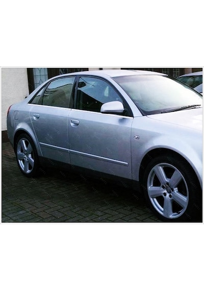 Audi A4 B6 B7 Krom Cam Çıtası 6 Prç 2000-2008 P. Çelik