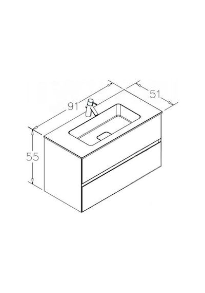 Nest 91 Alt+lavabo Mat Gri Diğer Nest 91 Alt+lavabo Mat Gri Diğer