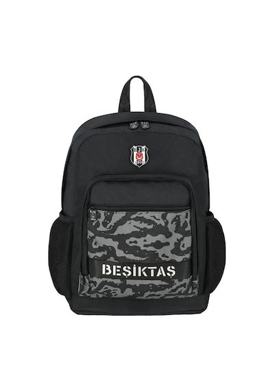 Me 25317 Beşiktaş Kamuflaj Desenli Kolon Detaylı Sırt Çantası Siyah