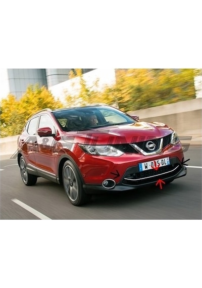Nissan Qashqai Krom Ön Tampon Çıtası 2014-2017 Arası Paslanmaz Çe N11.549