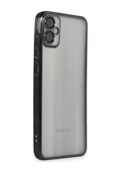 Samsung Galaxy A05 Uyumlu Kılıf Lensli Silikon - Siyah