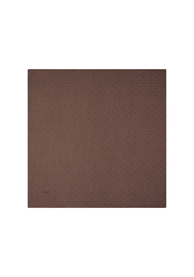 Pierre Cardin Kahverengi 100x100 K.pierre Cardın Logolu İpek Koton Jakar Eşarp Açık Kahve Açık Kahve