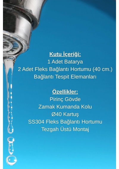 İtimat Delta 322c Çanak Lavabo Bataryası Gri