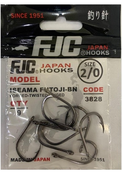 Fjc 3828 No:2/0 Isema Futoji Black Nikel Olta İğnesi 9 Adet