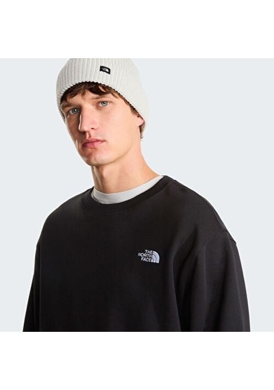 The North Face M Tnf Essential Terry Simple Dome Relaxe Erkek Sweatshirt-34105 siyah
