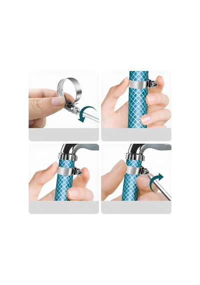 Tr 5 Adet Hortum Kelepçesi Tork Ayarlı 23x35 Mm Paslanmaz Çelik Boru Metal Kelepçe Ayarlanabilir Klips