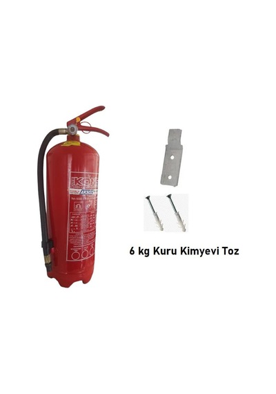 Kuru Kimyevi Toz Yangın Tüpü Söndürme Cihazı 6 KG