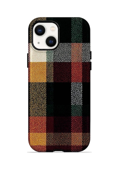 Velvoria Valestra Autumn Cabin Plaid Apple iPhone Uyumlu 14 Darbe Korumalı Kılıf Valestra Select - Autumn Cabin Plaid