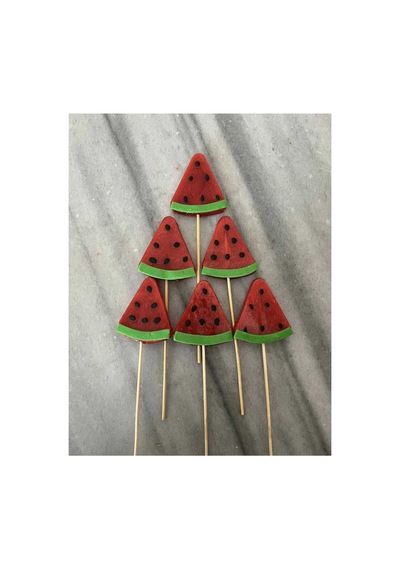 Karpuz Dilimi Şekilli Sosyete Şekeri Paketi- 20 Adet Lolipop