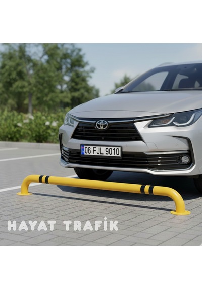 Otopark Araç Stoperi 190 Cm X 60 Mm Metal , Şerit Ayırıcı Bariyer ,otopark Demiri Sarı