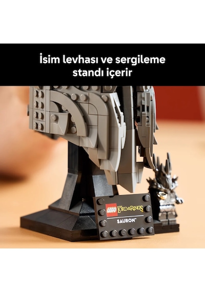 LEGO® Icons Yüzüklerin Efendisi: Sauron'un Miğferi 11373 - Yetişkinler için Minifigür İçeren Yaratıcı Model Yapım Seti (538 Parça)