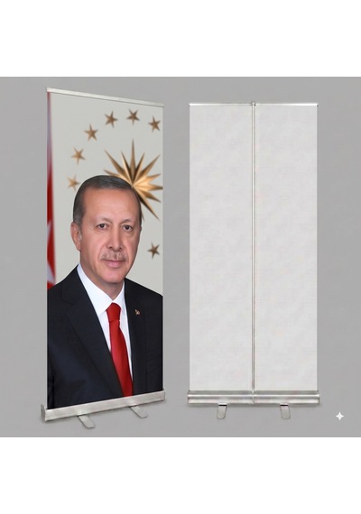 Cumhurbaşkanı Poster Baskılı Roll Up Banner 100x200cm No:2 Diğer