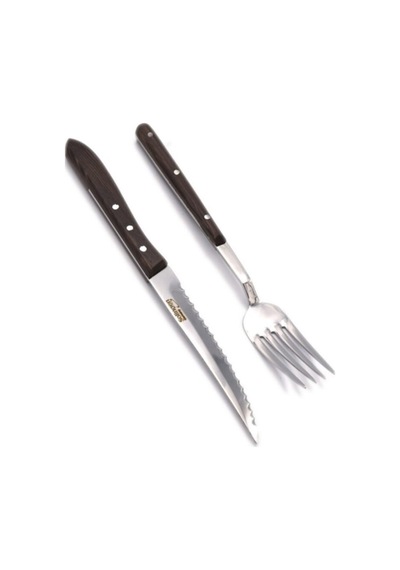 Solingen Steak Bıçağı 4'Lü Set 2 Bıçak 2 Çatal Et Bıçağı Çatal