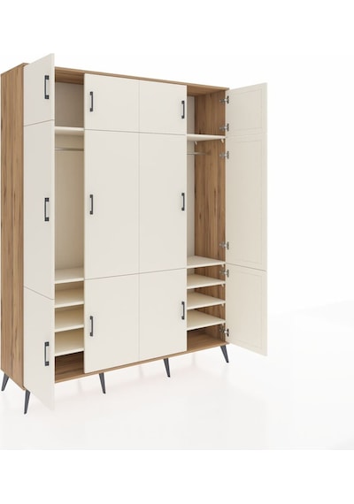 Hyperion Gardrop 10 Raflı 12 Kapaklı 2 Askılı 176x44x221 Çam-aytaşı Aytaşı Hyperion Gardrop 10 Raflı 12 Kapaklı 2 Askılı 176x44x221 Çam-aytaşı Aytaşı