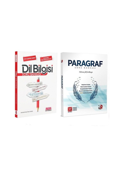 3D Paragraf Soru Bankası ve Akm Dil Bilgisi Soru Bankası Seti 2 K