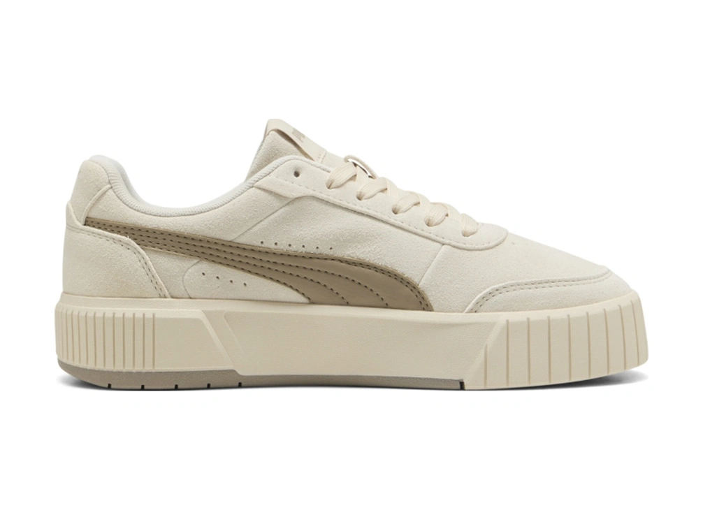 Puma Carina Mia Suede Kadın Günlük Ayakkabı 40263801 Ekru