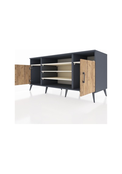 Kronos Konsol 5 Raflı 2 Kapaklı 176x59x83 Antrasit-çam/aytaşı Çam/aytaşı Kronos Konsol 5 Raflı 2 Kapaklı 176x59x83 Antrasit-çam/aytaşı Çam/aytaşı