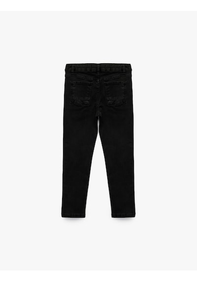 Koton Beli Ayarlanabilir Lastikli Cepli Denim Pantolon Siyah 6skb40006td Siyah Koton Beli Ayarlanabilir Lastikli Cepli Denim Pantolon Siyah 6skb40006td Siyah