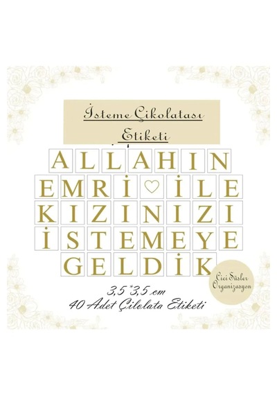 Allahın Emri İle Kızınızı İstemeye Geldik İsteme Etiketi Harf Eti