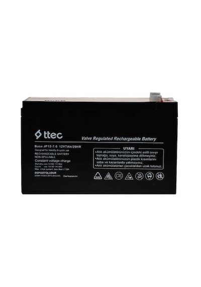 Ttec Base 12v 7ah Bakımsız Kuru Akü N11.16846 Ağustos 2024 Üretim