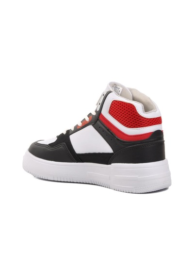 Walkway Berry Hi Beyaz-siyah-kırmızı Bağcıklı Unisex Hi Sneaker 001