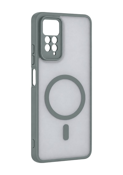 Xiaomi Redmi Note 11 Pro Loji Magsafe Kapak - Gri Çok Renkli