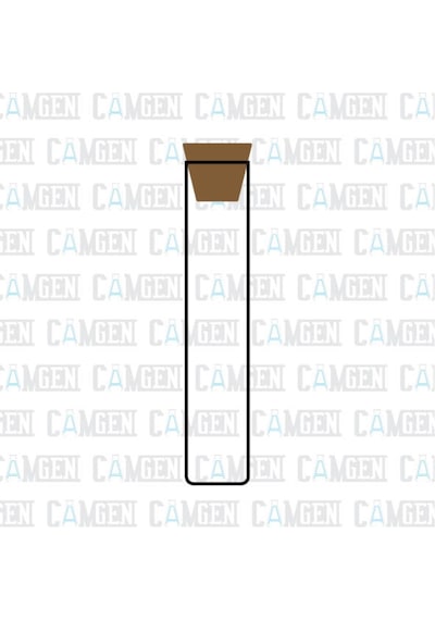 Tıpalı Cam Tüp Dibi Düz Çap 22Mm Boy 100Mm (10 Adet)